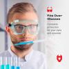 imageNoCry Protective Safety Lab Goggles Over Glasses with AntiFog Coating Clear ScratchResistant Lenses 100 UV Protection Universal Fit Vented ANSI Z871 Rated Safety Goggles for Men and WomenVented