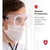 imageNoCry Protective Safety Lab Goggles Over Glasses with AntiFog Coating Clear ScratchResistant Lenses 100 UV Protection Universal Fit Vented ANSI Z871 Rated Safety Goggles for Men and WomenNonvented