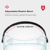 imageNoCry Protective Safety Lab Goggles Over Glasses with AntiFog Coating Clear ScratchResistant Lenses 100 UV Protection Universal Fit Vented ANSI Z871 Rated Safety Goggles for Men and WomenVented