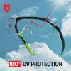 imageNoCry Safety Glasses Over Eyeglasses for Men and Women with Anti Scratch Lenses and Integrated Side Shields  Adjustable Temples with AntiSlip Tips  100 UV Protective Eyewear  ANSI Z87 CertifiedBlack  Gunmetal Green