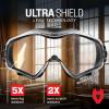 imageNoCry Safety Goggles Over Glasses with Extreme Impact Resistance  ANSI Z871 Certified Eye Protection with AntiFog AntiScratch and UV380 Lenses  Adjustable Strap  Ideal for the Chemistry LabGoggles