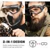 imageNoCry Safety Goggles Over Glasses with Extreme Impact Resistance  ANSI Z871 Certified Eye Protection with AntiFog AntiScratch and UV380 Lenses  Adjustable Strap  Ideal for the Chemistry LabGoggles  Shield