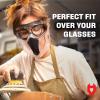 imageNoCry Safety Goggles Over Glasses with Extreme Impact Resistance  ANSI Z871 Certified Eye Protection with AntiFog AntiScratch and UV380 Lenses  Adjustable Strap  Ideal for the Chemistry LabGoggles  Shield