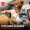 imageNoCry Safety Goggles Over Glasses with Extreme Impact Resistance  ANSI Z871 Certified Eye Protection with AntiFog AntiScratch and UV380 Lenses  Adjustable Strap  Ideal for the Chemistry LabGoggles