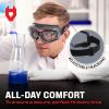 imageNoCry Safety Goggles Over Glasses with Extreme Impact Resistance  ANSI Z871 Certified Eye Protection with AntiFog AntiScratch and UV380 Lenses  Adjustable Strap  Ideal for the Chemistry LabGoggles