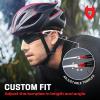 imageNoCry Safety Sunglasses with Green Tinted Wraparound Lenses Tinted Safety Glasses for Men and Women with Adjustable Arms ampamp NoSlip Grips Work Glasses with UV 400 Protection ANSI Z871 RatedWhite  Red
