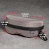 imageNoCry Storage Case for Safety Glasses with Felt Lining Reinforced Zipper and Handy Belt Clip Brown Grey