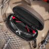 imageNoCry Storage Case for Safety Glasses with Felt Lining Reinforced Zipper and Handy Belt Clip Coffee