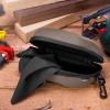 imageNoCry Storage Case for Safety Glasses with Felt Lining Reinforced Zipper and Handy Belt Clip Coffee