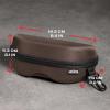 imageNoCry Storage Case for Safety Glasses with Felt Lining Reinforced Zipper and Handy Belt Clip Coffee