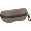 imageNoCry Storage Case for Safety Glasses with Felt Lining Reinforced Zipper and Handy Belt Clip Coffee