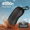 imageNoCry Storage Case for Safety Glasses with Felt Lining Reinforced Zipper and Handy Belt ClipDirt  Water Resistant