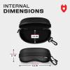 imageNoCry Storage Case for Safety Glasses with Felt Lining Reinforced Zipper and Handy Belt ClipDirt  Water Resistant