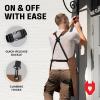 imageNoCry Woodworking Apron for Men  Reinforced Pockets with Metal Rivets Magnetic Holder ampamp Leather Tool Loops  Shop Aprons for Men with CrossBack Straps NonSlip Shoulder Pads ampamp QuickRelease BuckleBrown