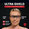 imageNoCry Yellow Safety Glasses for Men  ANSI Z87 Rated Shooting Eyewear with Scratch and Fog Resistant Lenses  Blue Light Blocking 100 UV Protection  Fully Adjustable for a Comfortable FitClear