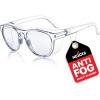 imageNoCry ANSI Z871 Safety Glasses with Scratch Resistant Coating  Anti Fog Safety Glasses Clear Safety Eyewear for Men 100 UV Resistant Eye Protection Glasses  Suitable for Indoor or Outdoor UseClear Modern