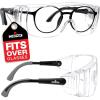 imageNoCry Blue Light Blocking Safety Glasses Over Eyeglasses with 100 UV Protection  UV Light Protection with AntiFog ampamp AntiScratch Lenses ANSI Z871 Certified  Adjustable Temples with AntiSlip TipBlack