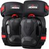 imageNoCry Professional Work Knee Pads for Men Construction with Ankle Support and Heavy Duty AntiSlip Cap  Foam Cushion and Extra Thick Gel Padding  Reinforced Thigh ampamp Shin StrapsOne Size