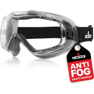 imageNoCry Anti Fog Safety Goggles for Men and Women with Premium Anti Scratch Coating  Vented Panoramic Lab Goggles ANSI Z87 Certified Lab Safety Goggles Eye Protection Goggles with Adjustable Headband