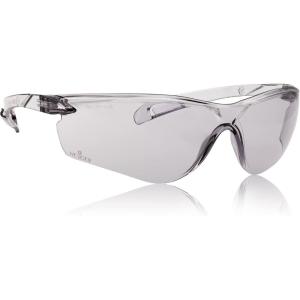imageNoCry Lightweight Tinted Safety Glasses with UV 400 Protection Anti Fog and Anti Scratch Coating and Grey Wrap Around Lenses ANSI Z871 CertifiedTinted