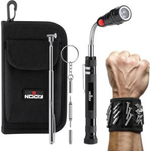 imageNoCry Magnetic Flexible Claw Grabber Pickup Tool with Bright LED Light  277in Long Magnetic Pickup Tool Retractable Claw Grabbing Tool Magnetic Grabber Tool with 5lb Pull Strength Pick Up ToolMagnetic Gift Set