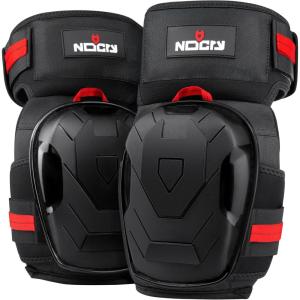 imageNoCry Professional Construction Knee Pads for Men and Women  Heavy Duty AntiSlip Cap Extra Thick Gel ampamp Foam Cushion Reinforced Adjustable and Elastic Straps Military Grade RivetsThigh High