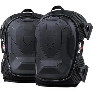 imageNoCry Professional Construction Knee Pads for Men and Women with NonSlip Heavy Duty Cap and Ankle Support  Thick Foam and Gel Cushioning  Reinforced Adjustable Straps and Military Grade RivetsImproved