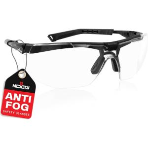 imageNoCry Yellow Safety Glasses for Men  ANSI Z87 Rated Shooting Eyewear with Scratch and Fog Resistant Lenses  Blue Light Blocking 100 UV Protection  Fully Adjustable for a Comfortable FitClear
