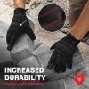imageNoCry HeavyDuty Tactical Work Gloves for Men  Reinforced Palms FoamPadded Knuckles and Strong Stitching Touchscreen Tips Breathable and Flexible Ideal for Mechanics and Construction WorkXLarge