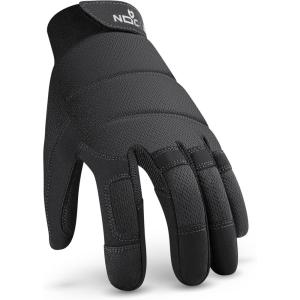 imageNoCry HeavyDuty Tactical Work Gloves for Men  Reinforced Palms FoamPadded Knuckles and Strong Stitching Touchscreen Tips Breathable and Flexible Ideal for Mechanics and Construction WorkXLarge