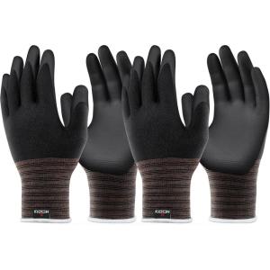 imageNoCry Nitrile Coated Work Gloves with Grip  Breathable ampamp Flexible  Oil ampamp Tear Resistant Working Gloves for Men and Women  Ideal Mens Work Gloves Mechanic Gloves for Men or Warehouse Gloves for MenMedium