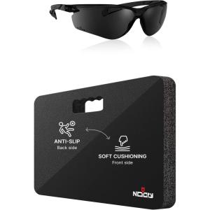 imageNoCry Safety Sunglasses Dark Tinted Safety Glasses with AntiFog amp Premium Memory Foam Kneeling Pad with NonSlip Technology Extra Thick Gardening Knee Mat