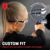 imageNoCry Safety Glasses with Clear Anti Fog Scratch Resistant WrapAround Lenses and NoSlip Grips UV Protection Adjustable Black amp Black 10 packBlack  Black
