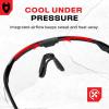 imageNoCry Clear Shooting Glasses for Men  FogProof ScratchResistant Built to Take a Hit  ANSI Z87 Wraparound Eye Protection with Adjustable Fit amp 100 UV DefenseTactical Glasses